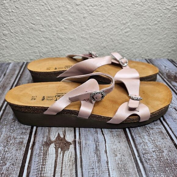 NAOT Kate pearl rose 2 strap slide sandals Women's size 42 (11-11.5) - Picture 2 of 7